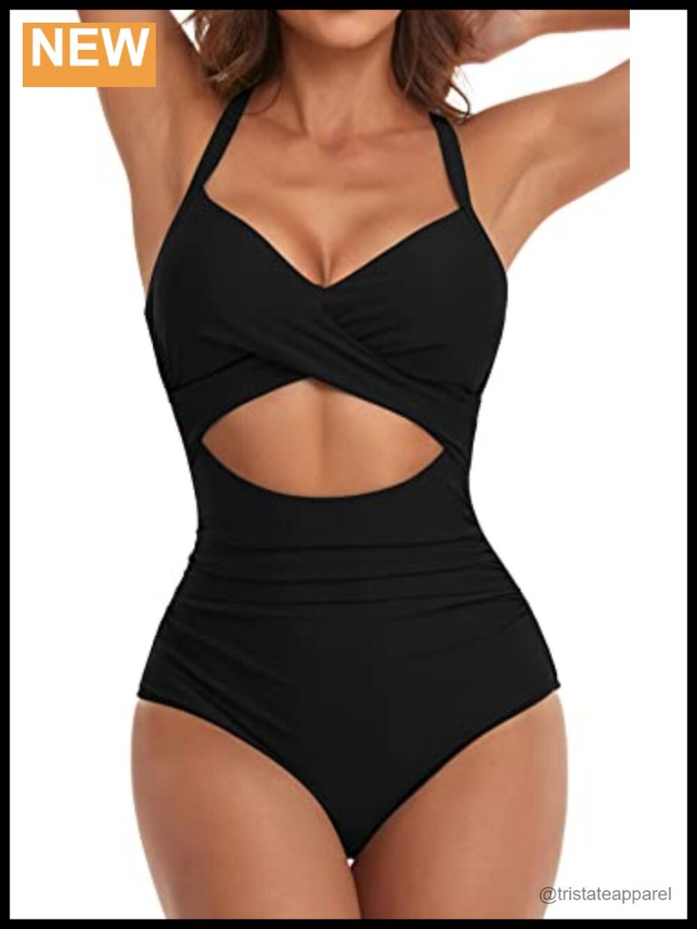 Tummy Control One Piece Swimsuit Cutout Bathing Suit